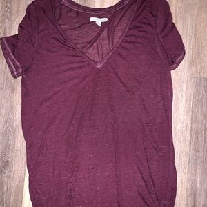 Burgundy AEO top